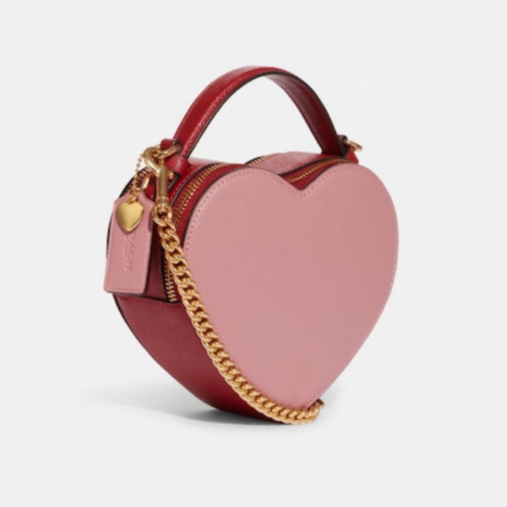 Coach Heart Crossbody in Colorblock - Picture 2 of 11
